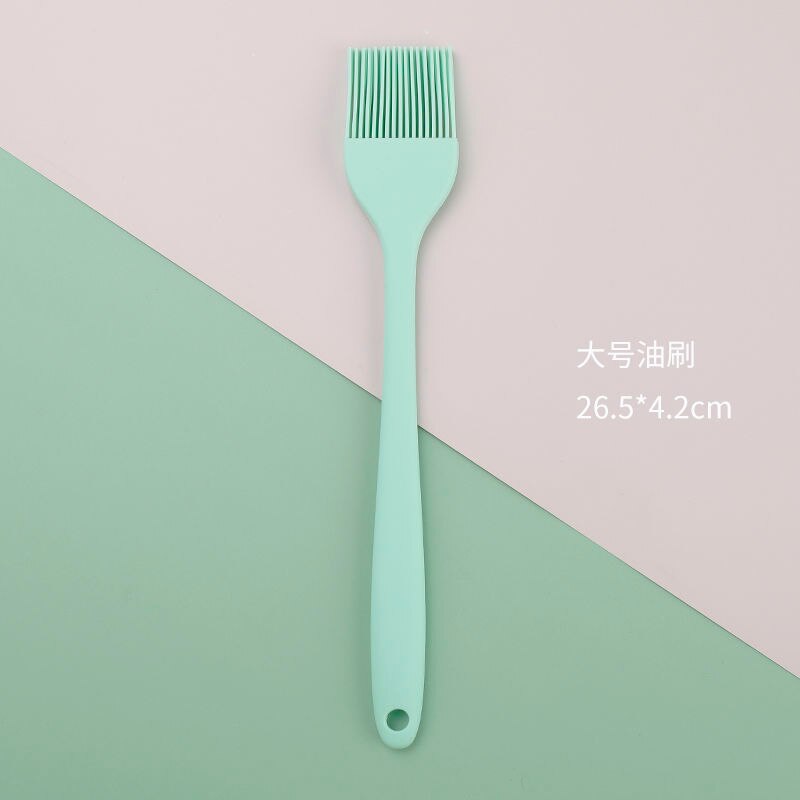 Silicone Cream Baking Scraper Non Stick Butter Spatula Cutter Chocolate Smoother Heat Resistant Kitchen Pastry Tools Scraper: A L Green