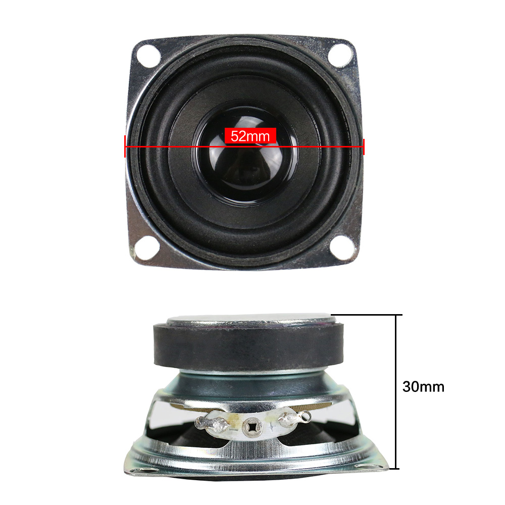 GHXAMP 2 inch Full Range Luidspreker 8ohm 3 w Bluetooth Speaker DIY Vierkante Tweeter Mid Woofer Luidspreker Bubble 2 stks