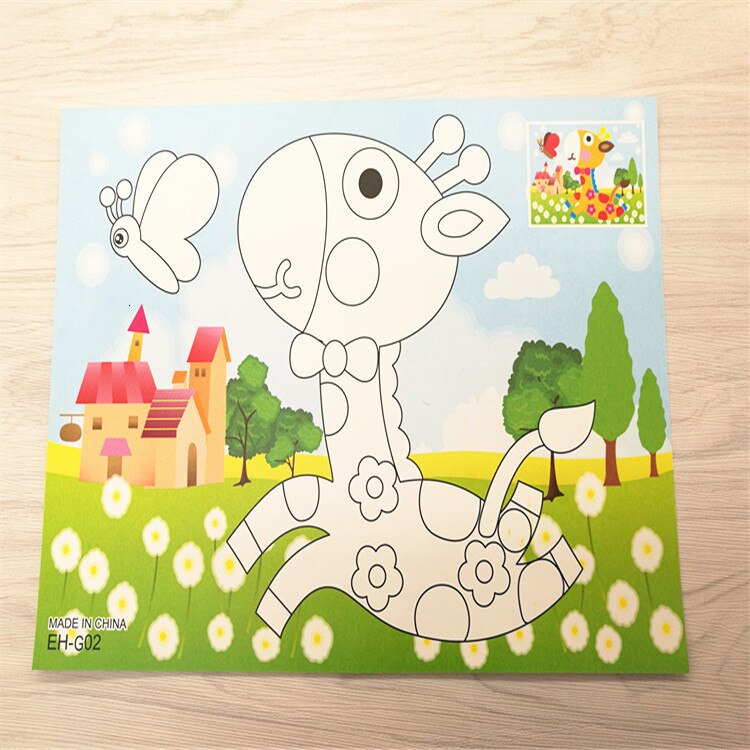 Crystal Sticker Craft DIY For Kids Children Diamond Painting Kindergarten Educational Mosaic Sticker Crafts Puzzle Toys