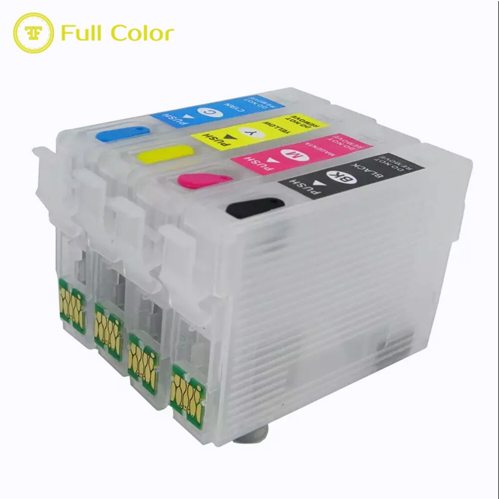 pieno di colori riutilizzabile cartuccia vuota con il circuito integrato del ripristino automatico T0731 73N per epson CX3900 CX5900 CX4900 CX4905 CX3905 TX100 stampante