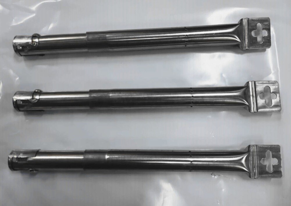 3 stk universal rett rør bbq grillrør brennere rustfritt stål gassgrill deler erstatning