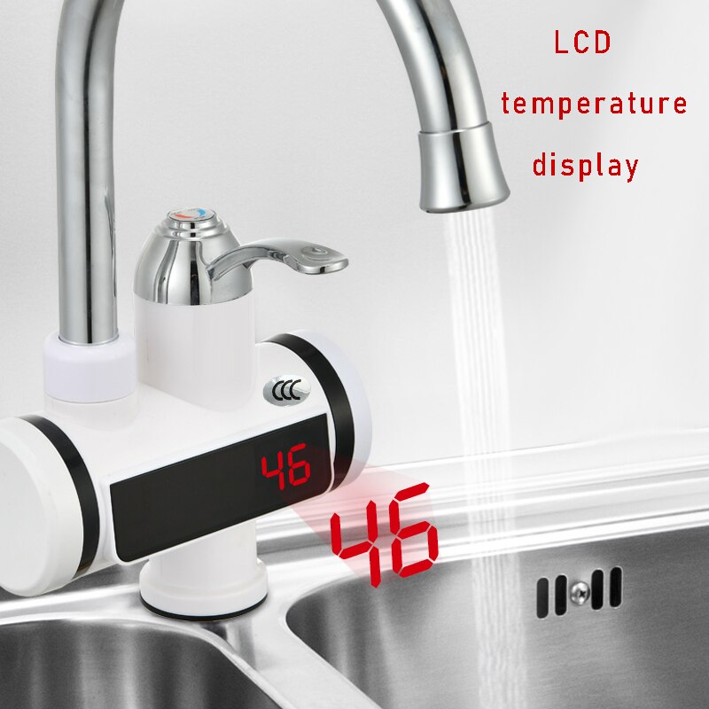 110V Electric Flow Water Heater 220V Tankless Water Faucet for Home Portable Instantaneous Water Heater Tap