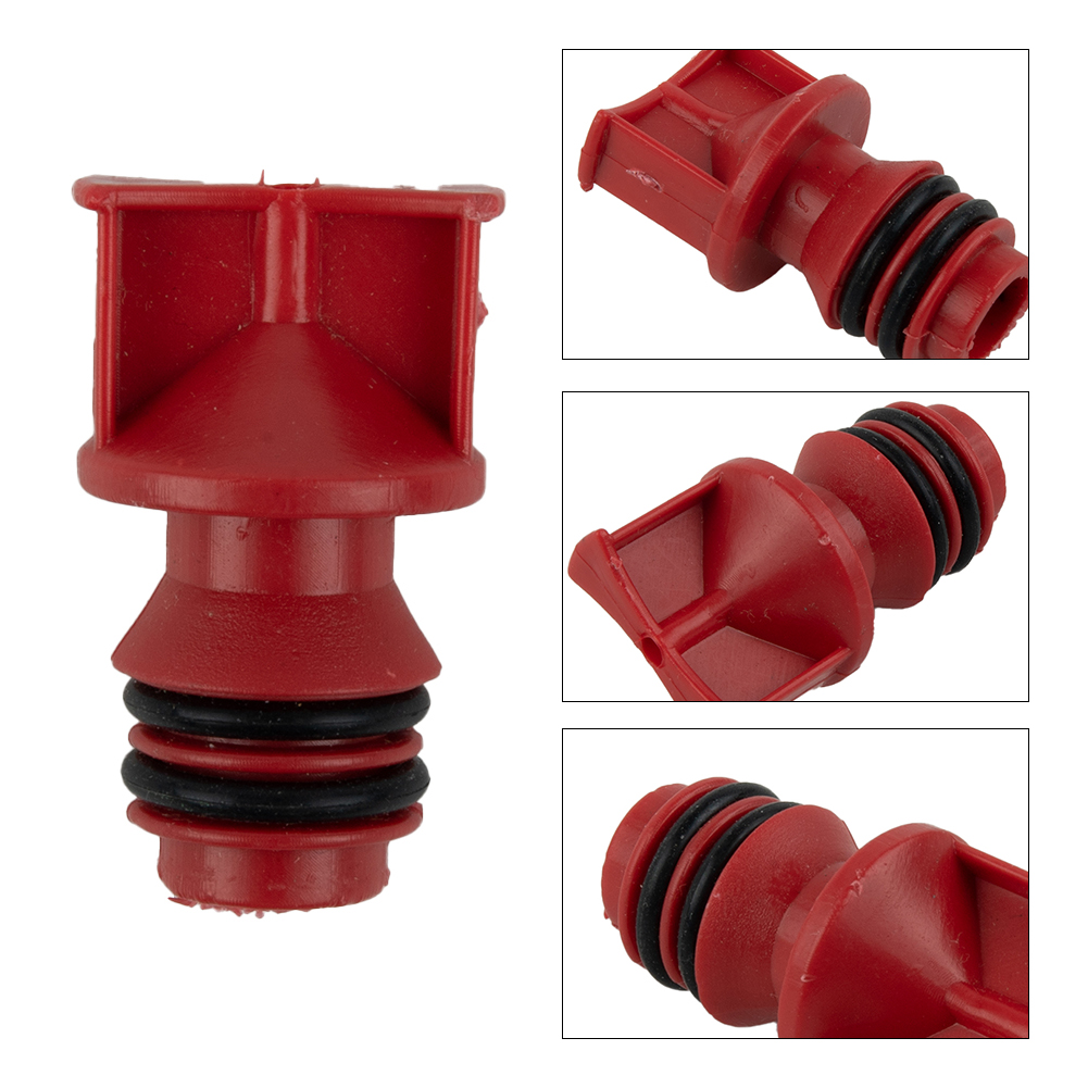 ~2PCS Air Compressor Oil Plug~Red Plastic 17mm Male Thread Air~Compressor Oil Plugs Oil Breather~Cap Air Compressors Accessories