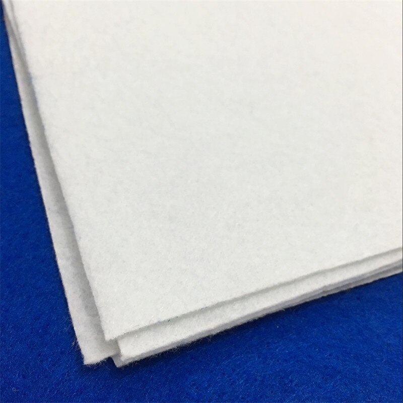 Soft white Non Woven Felt Fabric Sheets Fiber Thick Kids DIY Craft Assorted Fabric Square Embroidery Scrapbooking Craft AA8503