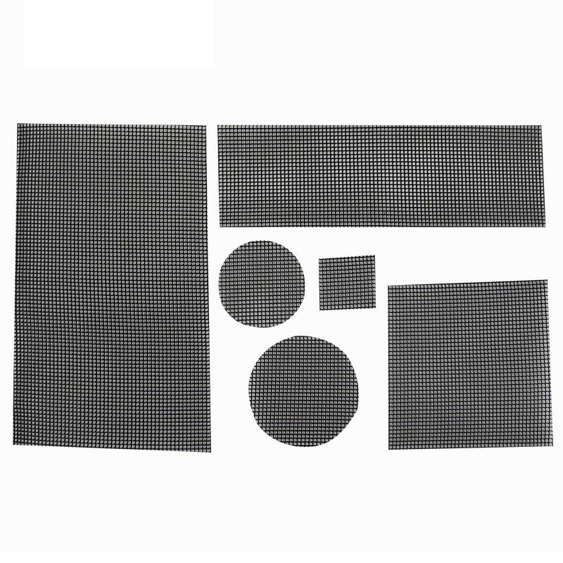 Plastic Bloempot Gat Mesh Pad Ademende Pakking Multifunctionele Voorkomen Bodem Verlies Bonsai Pot Bodem Rooster Mat Lekvrije zwart