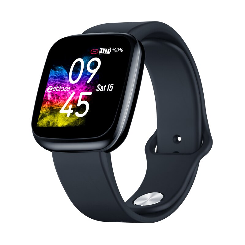 Zeblaze Crystal 3 Smartwatch - IPS Color Display, Heart Rate & Blood Pressure Monitor, Long Battery Life: Black