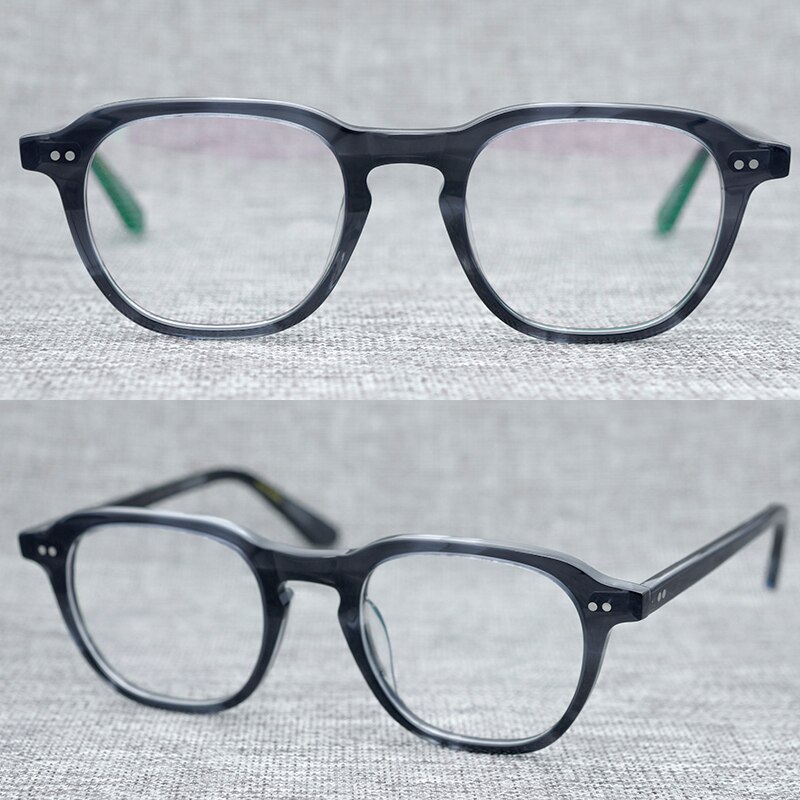 Acetaat Brillen Originele Japan Handgemaakte Hele Jelly Kleur Frame Hand Klinknagel Billik Eyewear