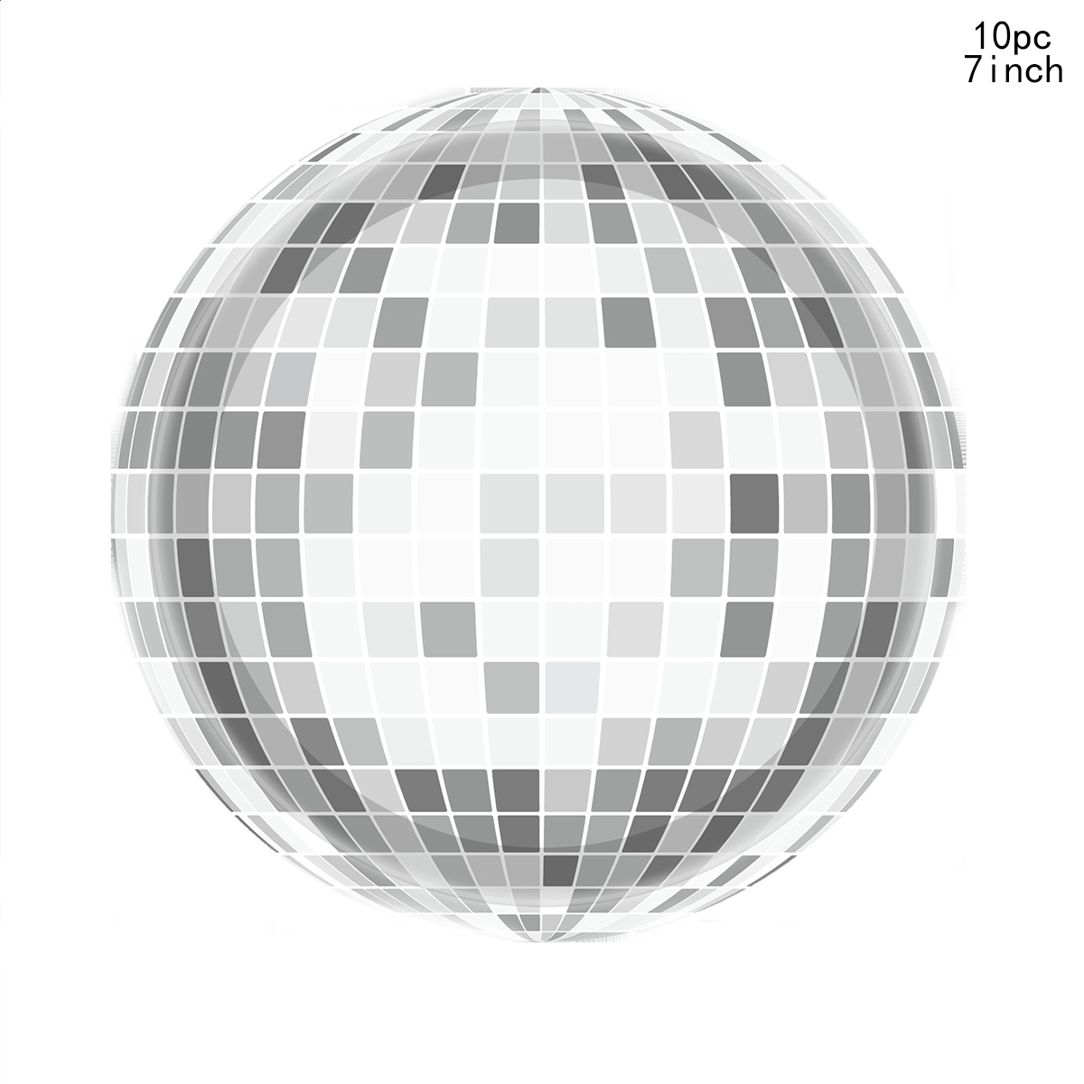 10 stuks kleurrijke disco thema wegwerp servies disco papieren borden bruiloft gelukkige verjaardag feestartikelen: Licht Groen