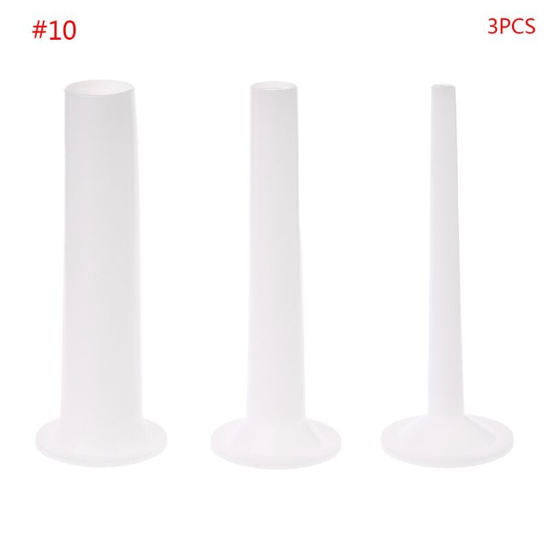 3 rozmiary kiełbasa zrobienie lejek wypełniacz nadziewarka rury robić napełniania DIY maszynka robić mięsa instrukcja H37F