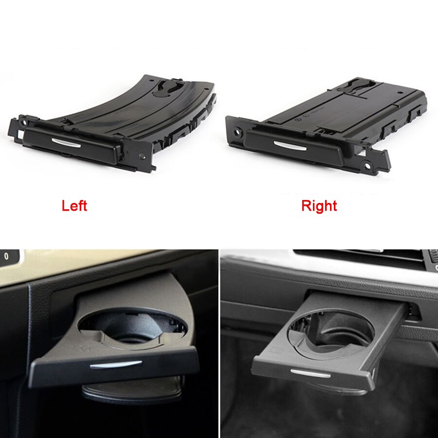 Montaje de portavasos para coche, accesorio de color negro y Beige, para BMW Serie 3, E90, E91, 318i, 325i, 328i, 51459173463