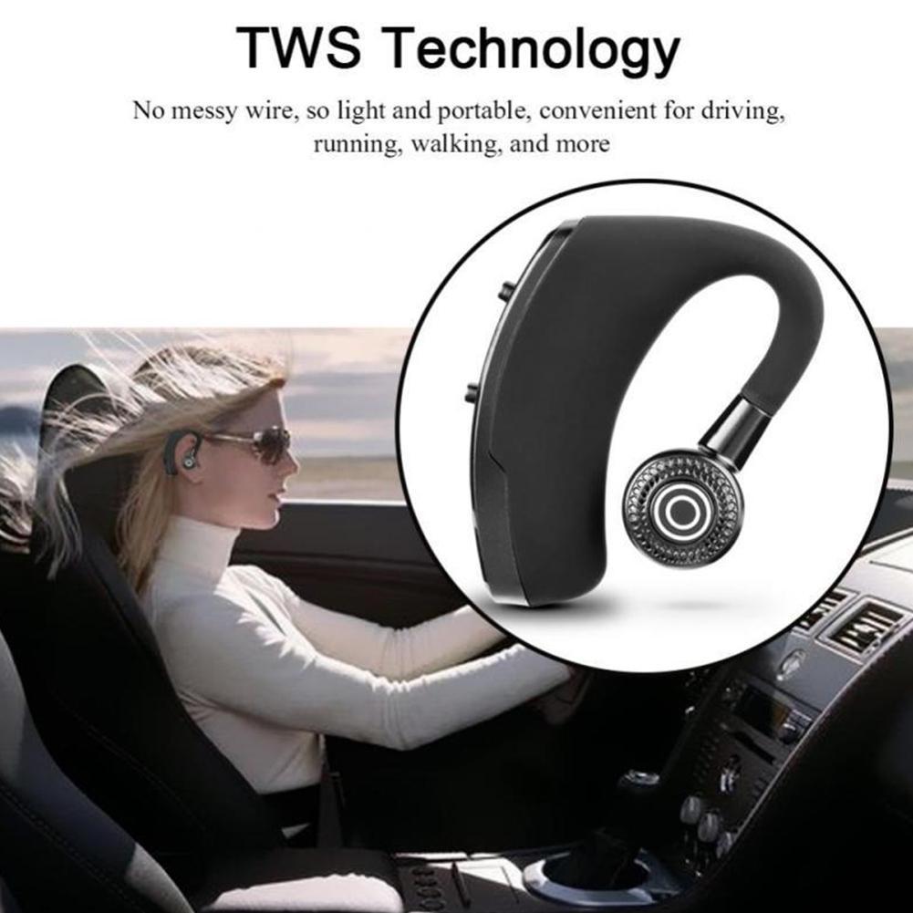 V9 Handsfree Draadloze Bluetooth Koptelefoon Noise Control Zakelijke Draadloze Bluetooth Headset met Microfoon voor Driver Sport