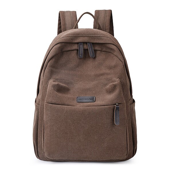 QINRANGUIO Backpack Women Backpack Female Canvas Women Backpack Large Capacity School Backpack: Brown