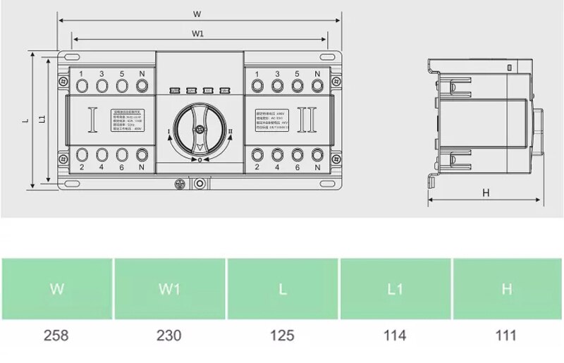 Intelligente 4P Ats 63A 3 Fase 4 Draad Dual Power Automatische Omschakeling Met Vuur Gedwongen Switching (Actieve DC24V) uitgang