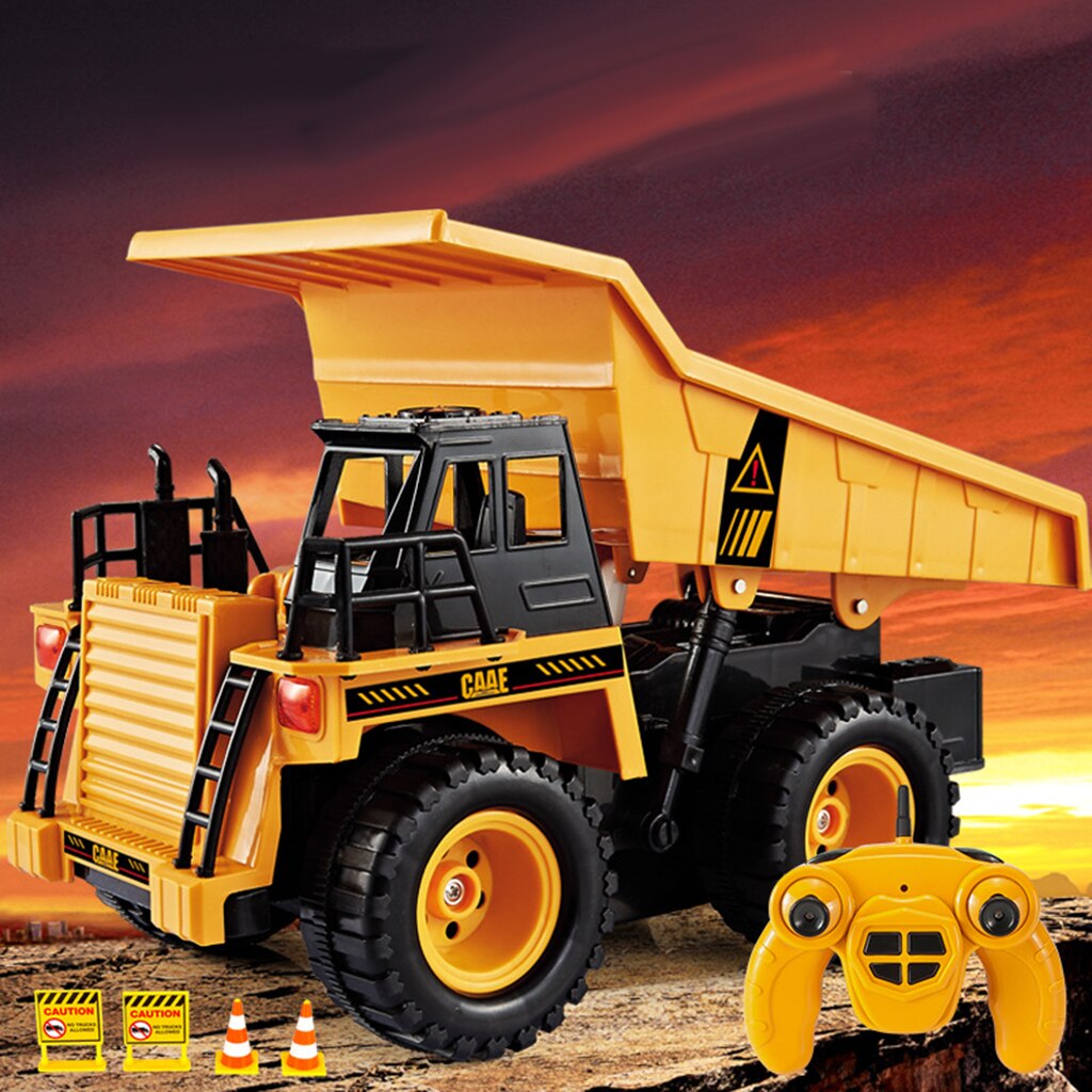 1/22 Rc Speelgoed Dump Truck Met Zware Banden 15M Afstandsbediening Afstand Voor Kinderen Jongen Auto Speelgoed