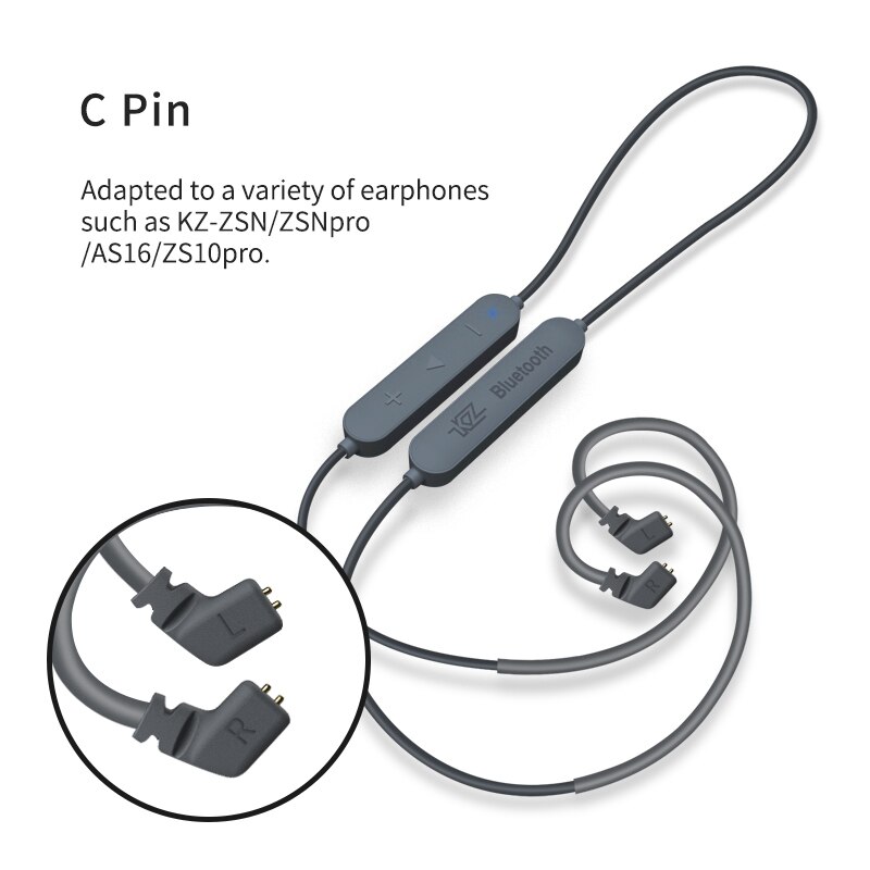 Kz  zs10 pro aptx hd bluetooth-kabel i örat hörlurar hybrid 4ba 1dd hifi bas hörlurar metall hörlurar sport för iphone: Cpinaptxhdbluetooth