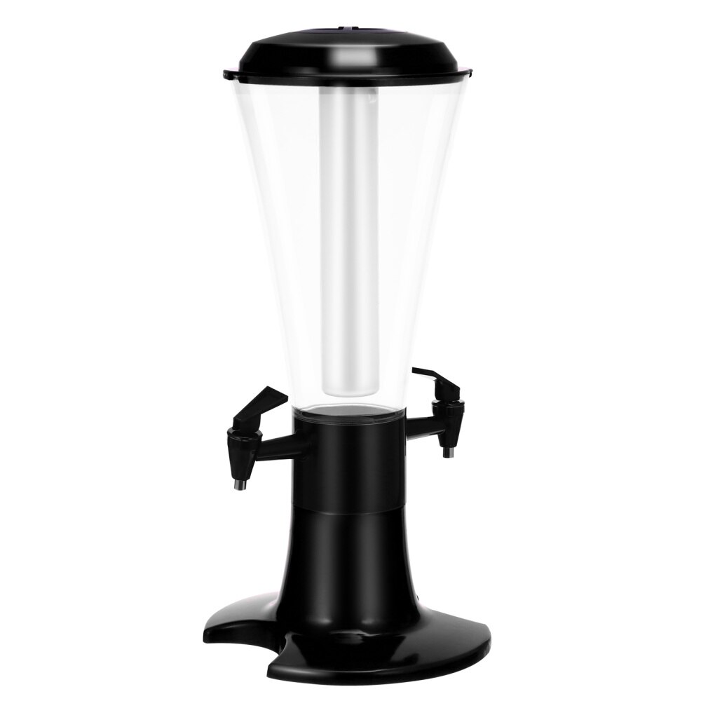 1pc Dual Beer Tower Dispenser Beverage Drink Dispenser with Lamp: Default Title