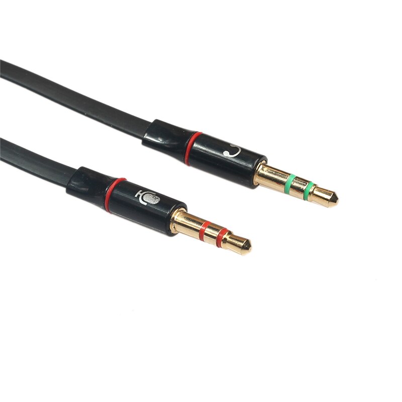 Headphone Splitter Audio Cable 3.5mm 1 Female To 2 Male Jack 3.5mm Splitter Adapter Aux Cable With Mic For Phone Computer