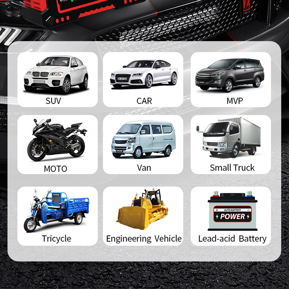 Carregador de bateria de carro 12v 6a, display lcd digital, proteção contra sobretensão, detecção de temperatura, reparo de pulso inteligente
