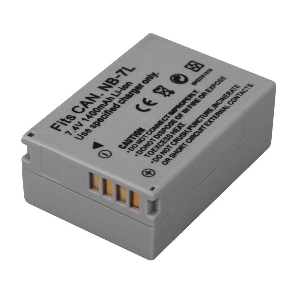 1 Uds 1400mah NB-7L NB7L NB 7L batería para Canon PowerShot G10 G11 G12 SX30 SX30IS baterías