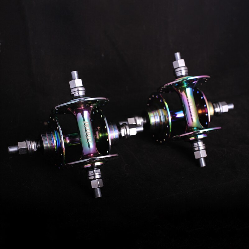 INTRO7 Bicycle Fixed Gear Hubs Front Rear 20H 24H 32 Holes Lightweight Sealed Bearing Fixie Bike Track Hub Bicycle Parts