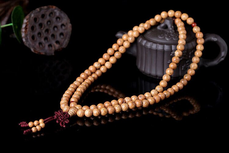 Collier bouddhiste tibétain 108 tianzhu-bodhi, perles de prière à noyau de graines, collier Mala