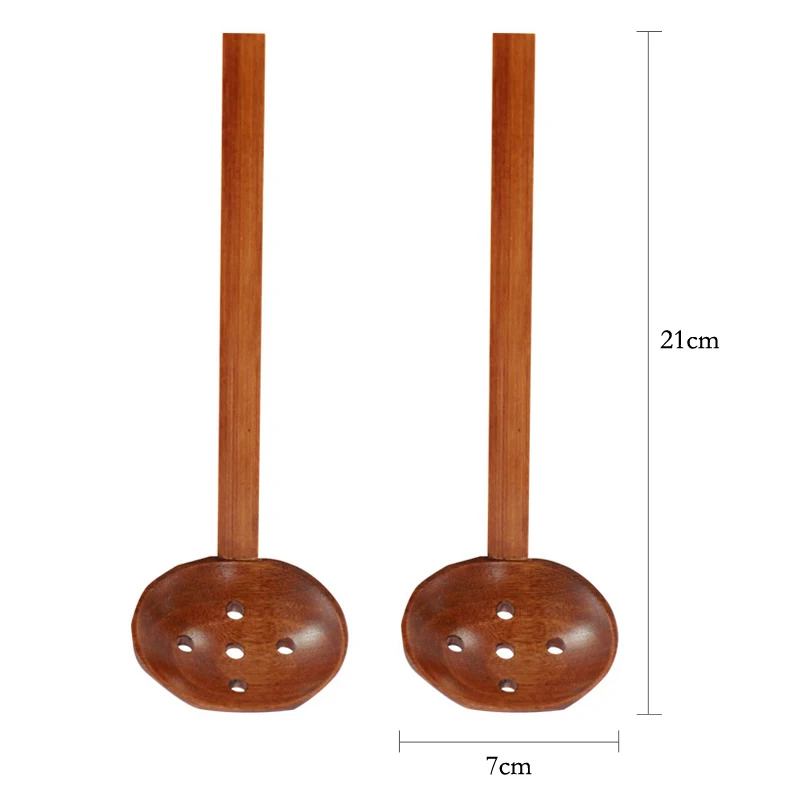 2szt. Drewniana łyżka robić zupy Chochla z długim uchwytem Drewniana łyżka kuchenna Duże sitko Łyżka robić zupy Ramen Chochla Japońska zastawa stołowa: FIOLETOWY