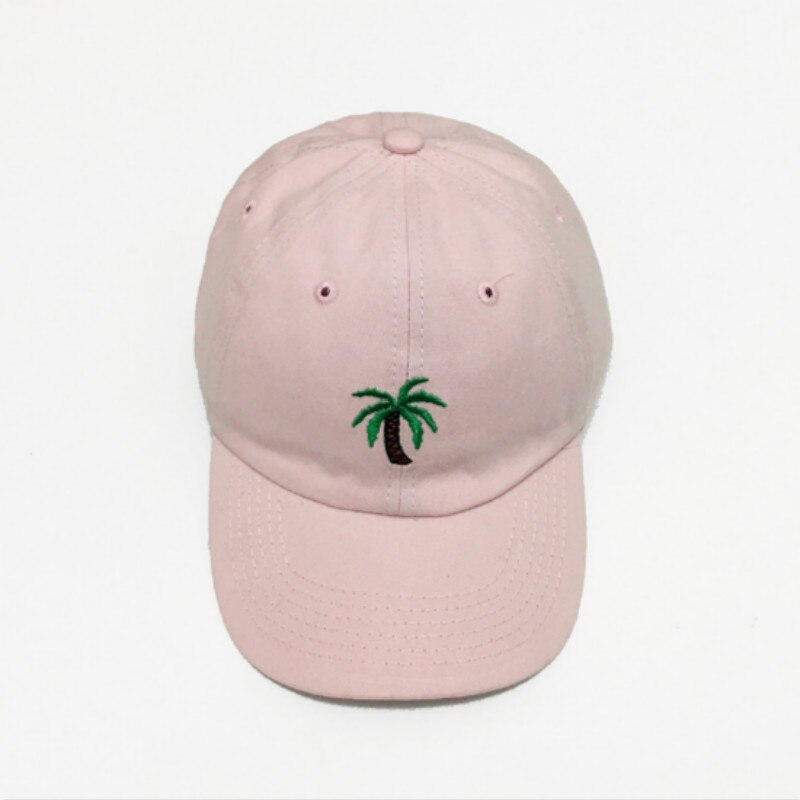 Casquette de Baseball avec palmier pour femmes, chapeau unisexe de sport de plein air, casquette de rappeur, Hip Hop, camionneur os: Rose