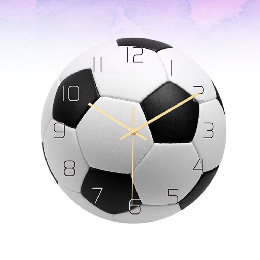 Wall Clock Acrylic Football Hanging Clock Mute Movement Decorative Wall Clocks Decor for Living Room Bedroom Stu