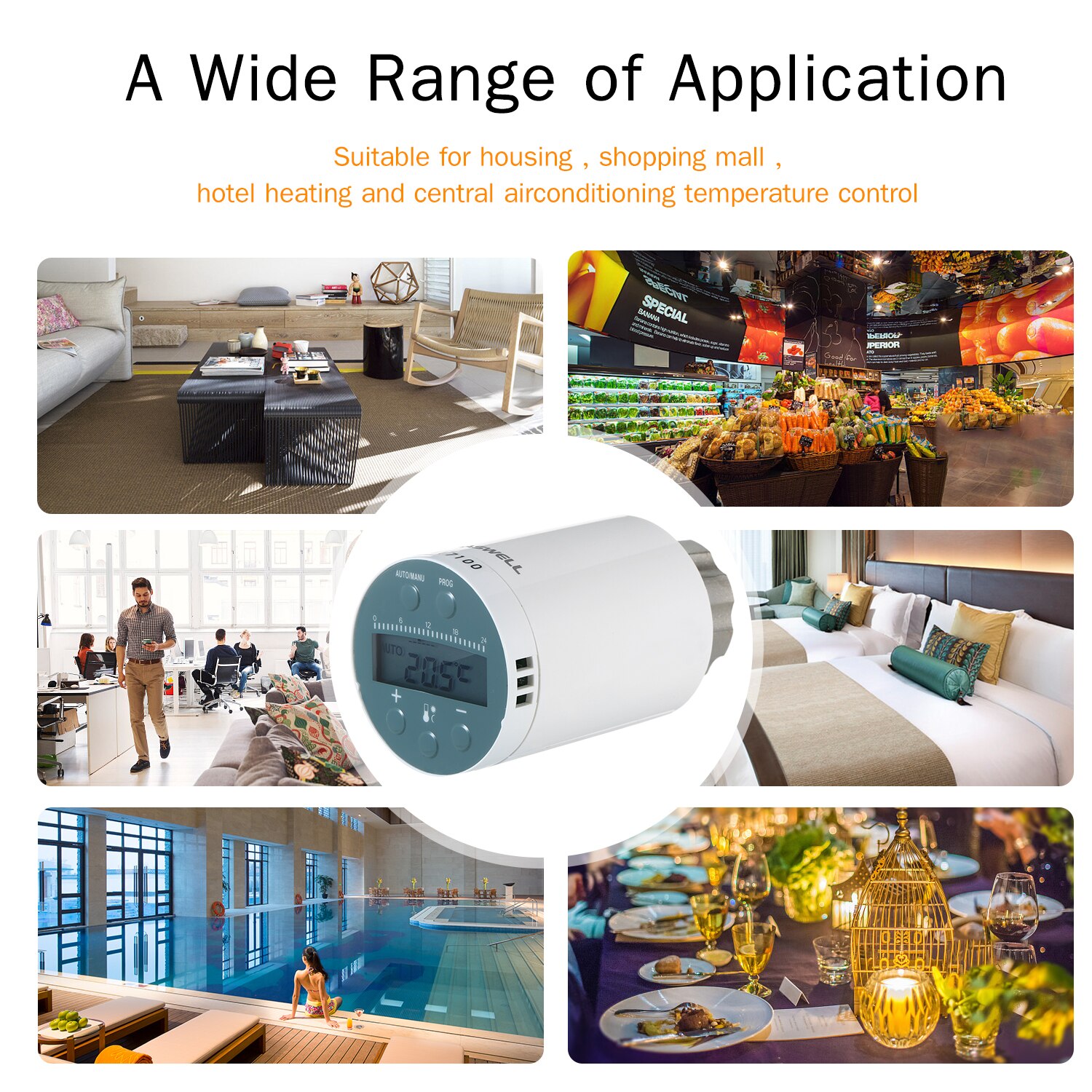 Smart Heating Radiator Thermostat Compatible Alexa Google Home Programmable Thermostatic Radiator Valv Temperature Controller
