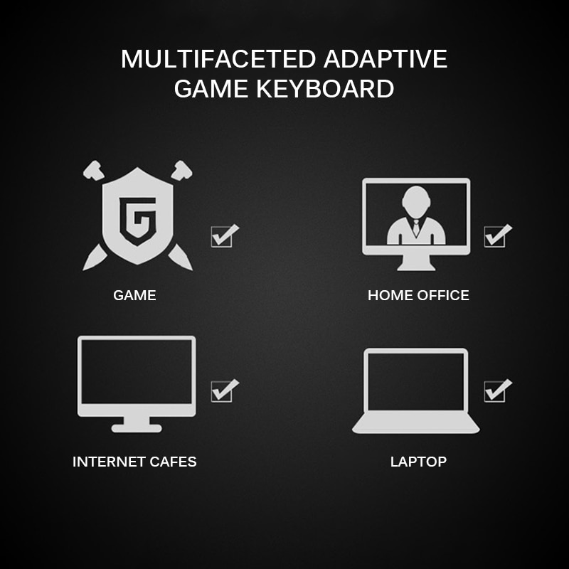 USB single hand keyboard Gaming keyboard wired keyboard double space left and right hand For Windows XP/vista/7/8/10 Mac OS X