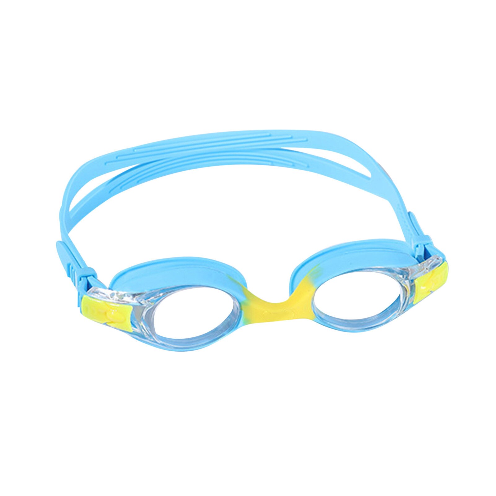 Kleurrijke Verstelbare Kinderen Kids Waterdichte Siliconen Anti Fog Uv Shield Zwemmen Glazen Goggles Eyewear Brillen Met Doos