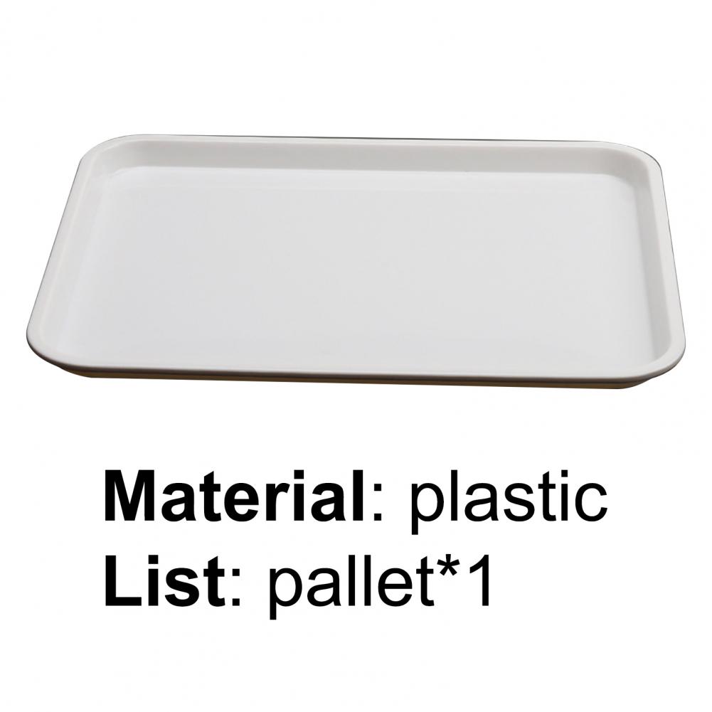 Plastic Tray Plastic Dessert Serving Tray Fruit Tea Breakfast Bread Tray Multi-function Rectangular Storage Tray for Home