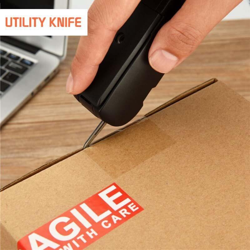 10 in 1 Portable Stapler Multifunctional Nail Remover Convenient Office Home DIY Folding Hand Pliers Scissors