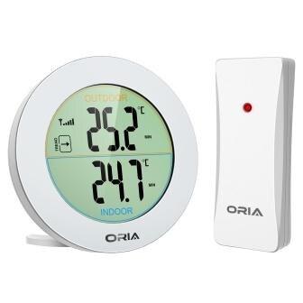 ORIA Indoor Outdoor Thermometer Digital Wireless Thermometer Temperature Remote Sensor LCD Home Office Outdoor Temperature: Default Title