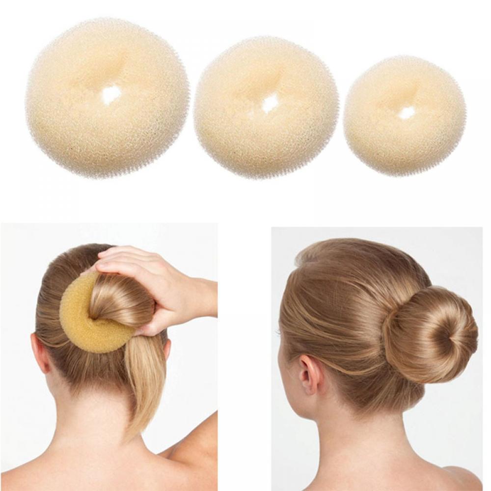 Anillo para el pelo de Donut para mujer, accesorios para el cabello, herramienta de peinado para mujer, accesorios para trenzar el cabello, tamaño completo S/M/L
