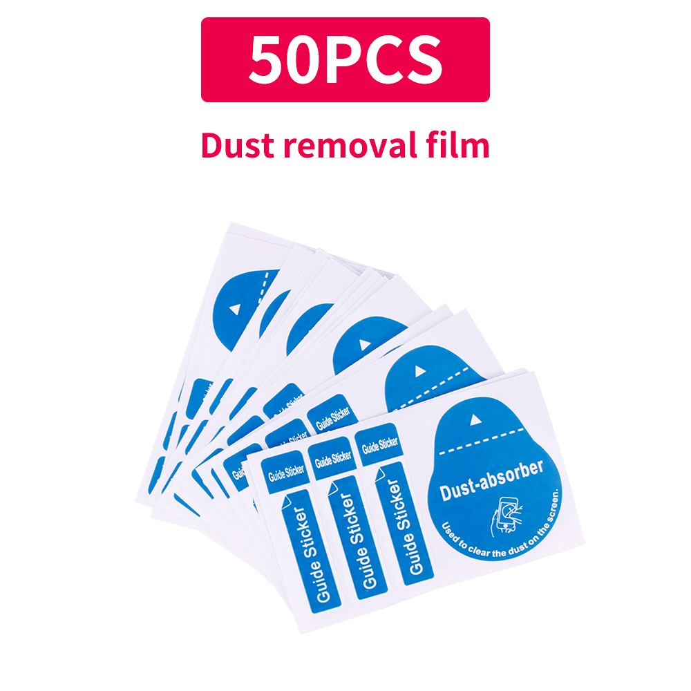 LUXIANZI 50 Uds toallitas húmedas y secas papel de eliminación de polvo para iPhone teléfono lente de cámara pantalla LCD óptica paño de limpieza de vidrio templado: GOLD