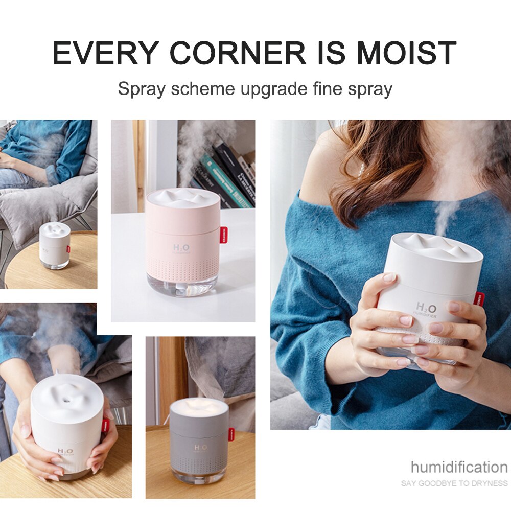 Auto Air Diffusor Mit LED Nacht Lampe Tragbare Luftbefeuchter Ultraschall USB Power Nano Zerstäubung für Haushalt Auto Aroma Diffusor