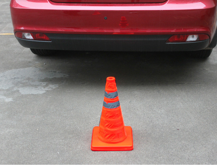 Folding Inklapbare Oranje Verkeersveiligheid Kegel Verkeer Pop Up Parking Multi Purpose 2 Reeflective Streep