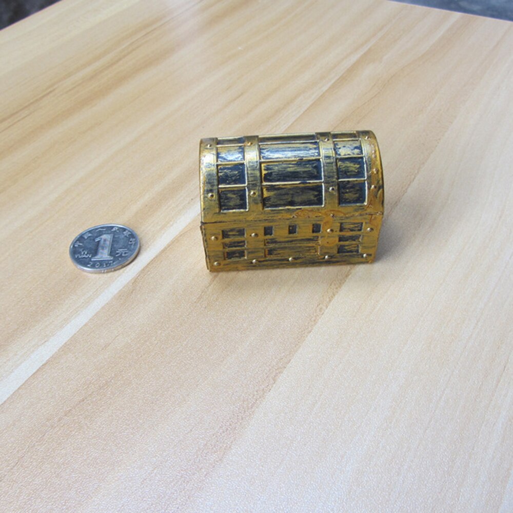Plastic Pirate Treasure Box Crystal Gem Jewelry Box Storage Organizer Chest Box Treasure For Jewelry Gem Trinket Box