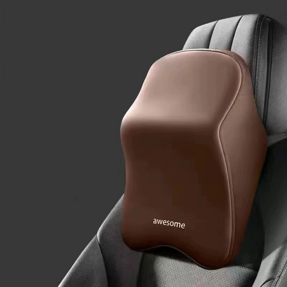 Ergonomic Car Neck Pillow Anti-fatigue Adjustable Protective Lumbar Support Memory Cotton Multifunctional Neck Rest Cushion Home: Pink