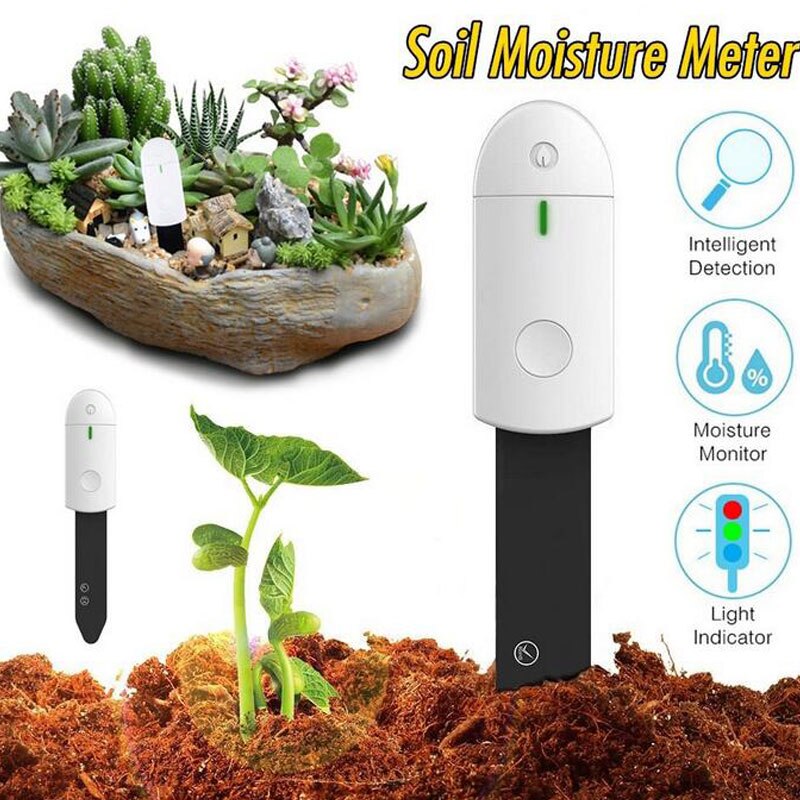 Waterproof Plant Flower Monitor Garden Plants Gross Water Soil Nutrient Digital Detection Smart Soil Moisture Sensor Monitor