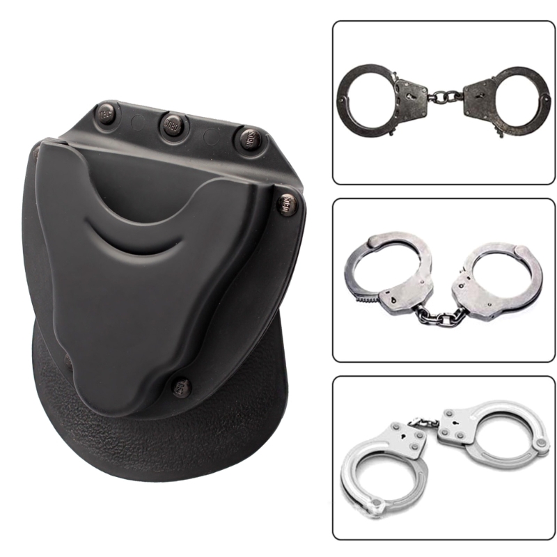 Handschellenhalter, Kunststoff-Taktikpolizei, Fesseln, Tasche, Gürtelschlaufe, sichert den Schnappverschluss für aufklappbare