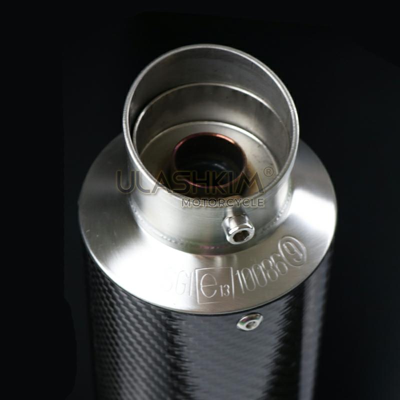 E-MARK Universal Motorcycle Scooter slip on Exhaust Muffle FOR Most Motorcycle