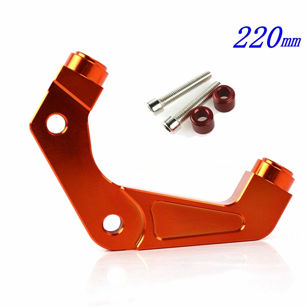 Motorfiets Remklauw Beugel/Adapter Voor 200/220Mm Remschijf Rpm Adelin Frando 82Mm Rem remklauw Voor Yamaha Scooter: orange 220mm