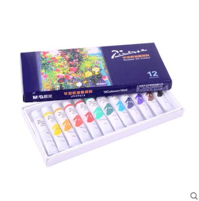12 colores pintura al óleo Picasso arte pintura conjunto estudiante pintura suministros