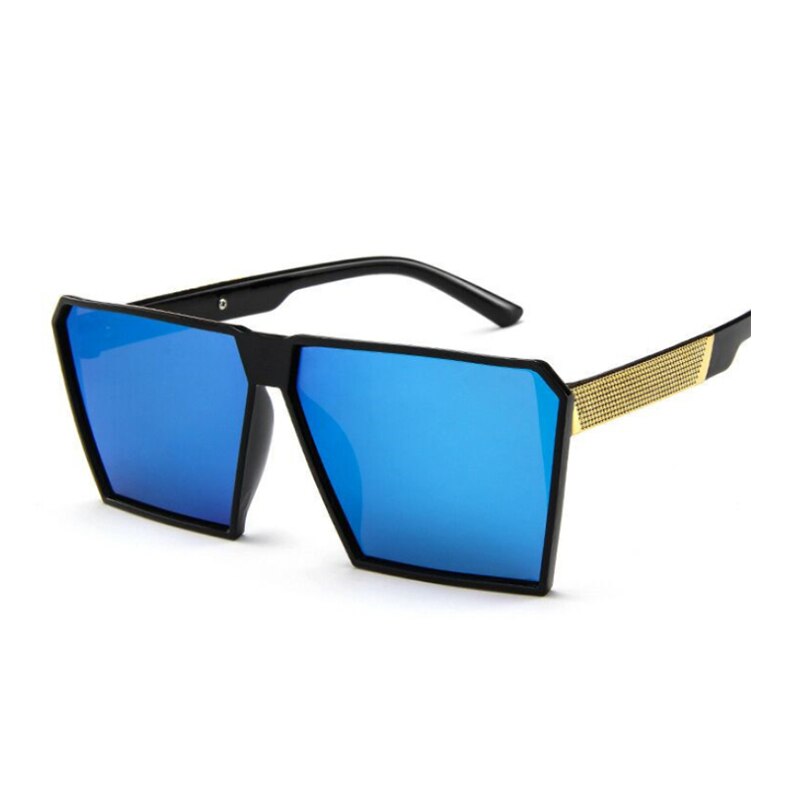 Lunettes de carrées lentilles colorées Anti-voyeur pare-soleil Sports de plein air lunettes de tendance équitation lunettes de soleil UV400: 01