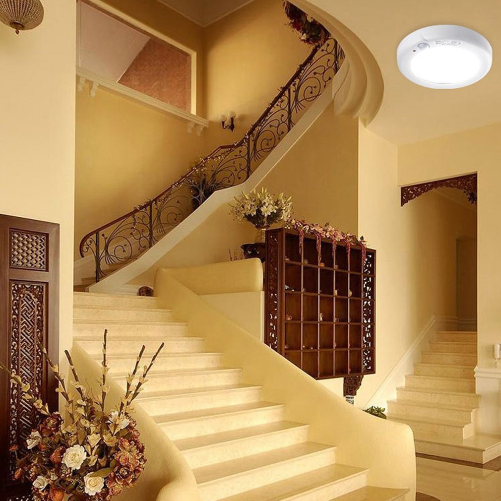 ICOCO 8W/12W 9 Led sensor Light Sound And Light Control Intelligent Corridor Living Room Induction Ceiling Lamp