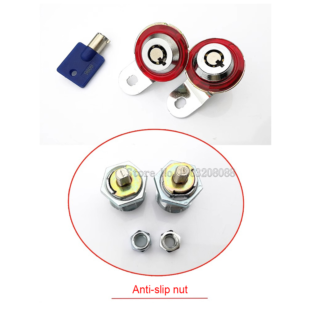 10 unids/lote cerradura de leva 6086 cerradura de puerta para máquina de juego puerta de hierro/madera ranura Arcade gabinete de juegos de Pinball
