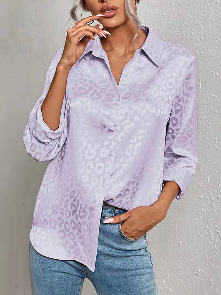 Blusa de lujo con estampado de leopardo para – Grandado