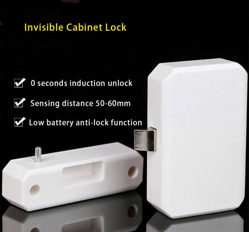 Invisible Drawer Lock RFID Card Lock Free Of Opening Intelligent Cabinet Lock HID/Open Mode